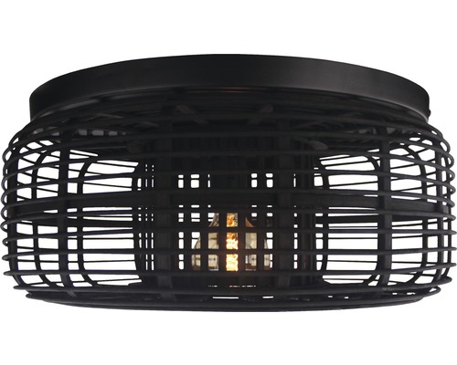 Plafondlamp, 1-lichts, Ø 45 cm, Crosstown, zwart