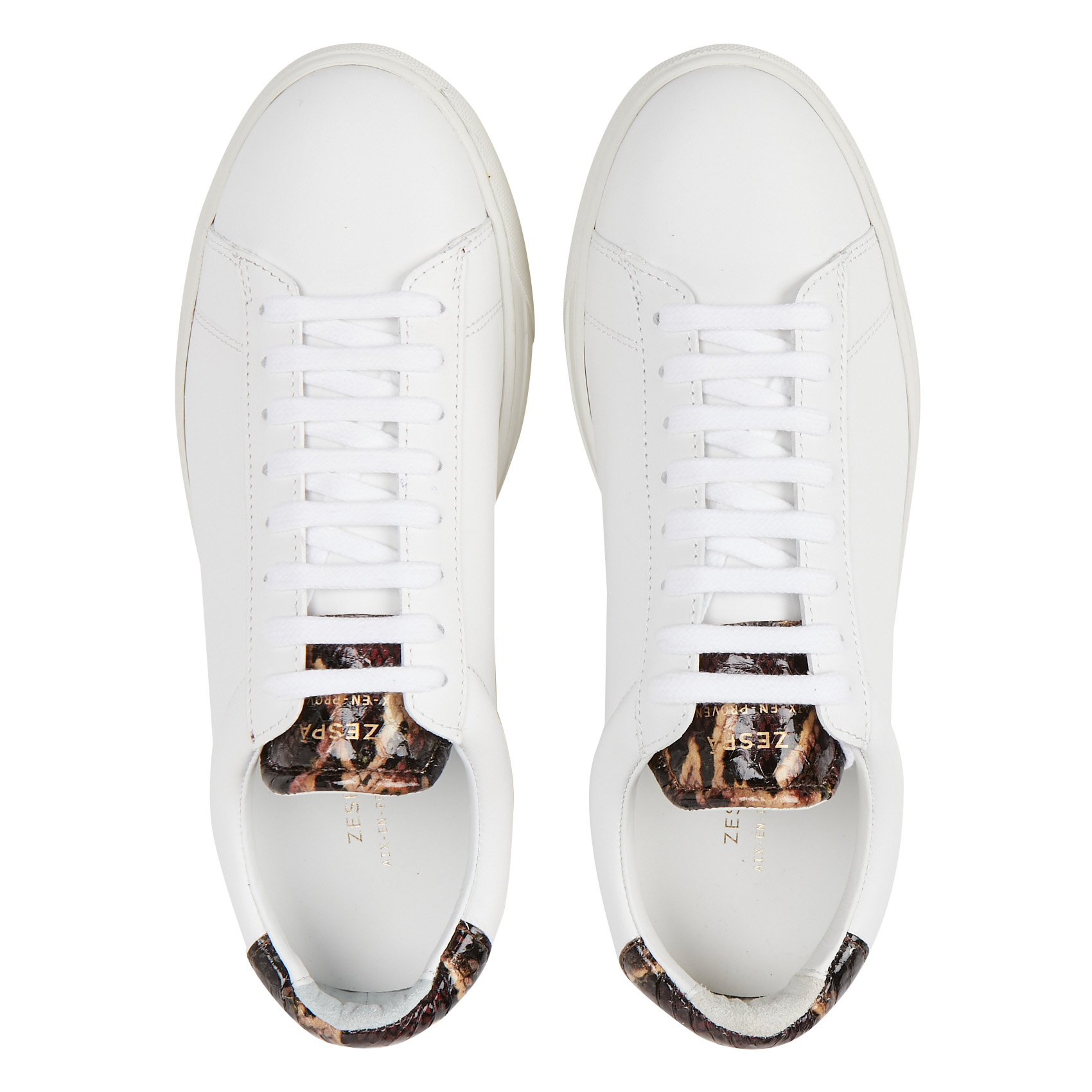 Baskets basses en cuir | Blanc
