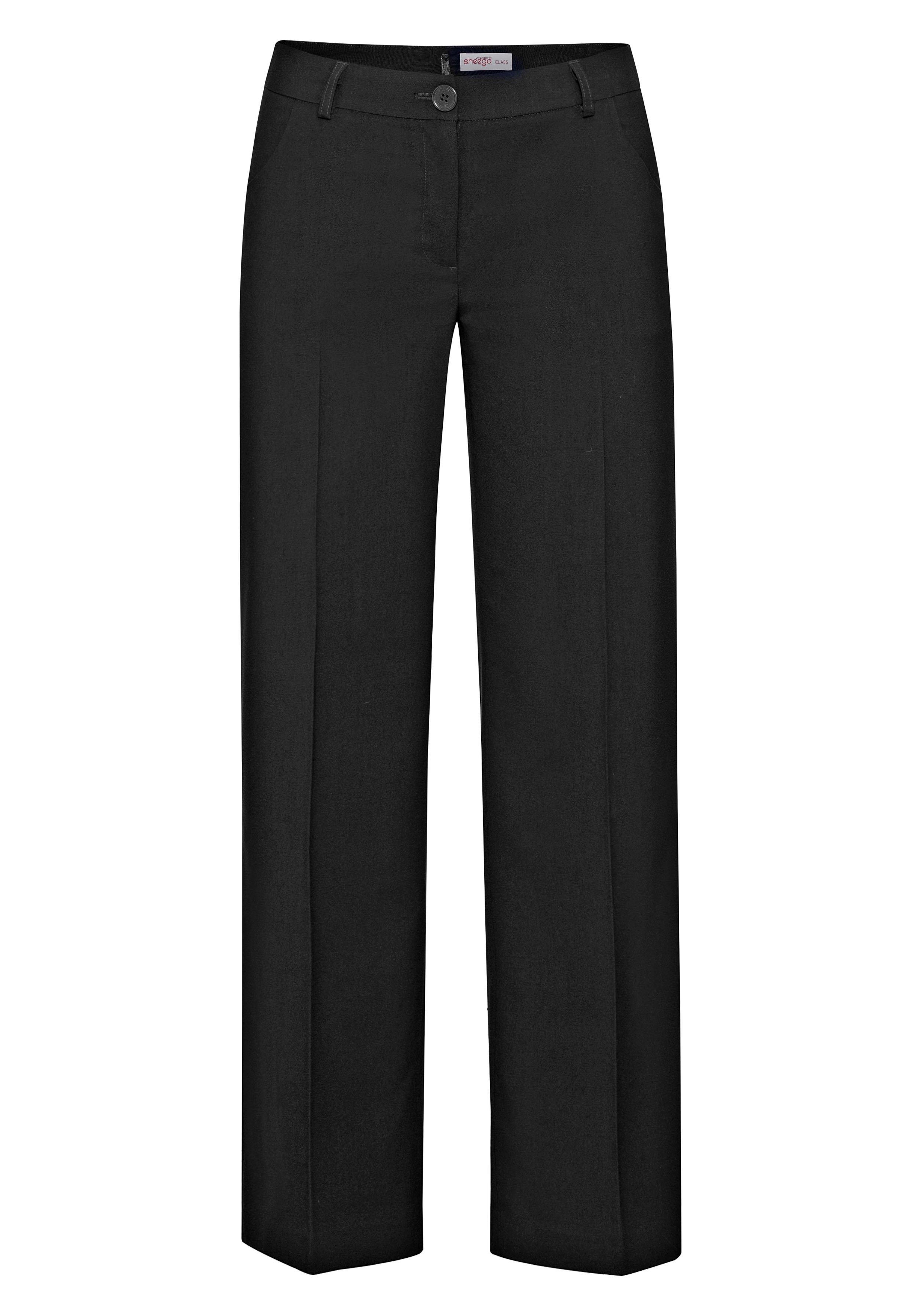 Weite Stretchhose mit Bügelfalte