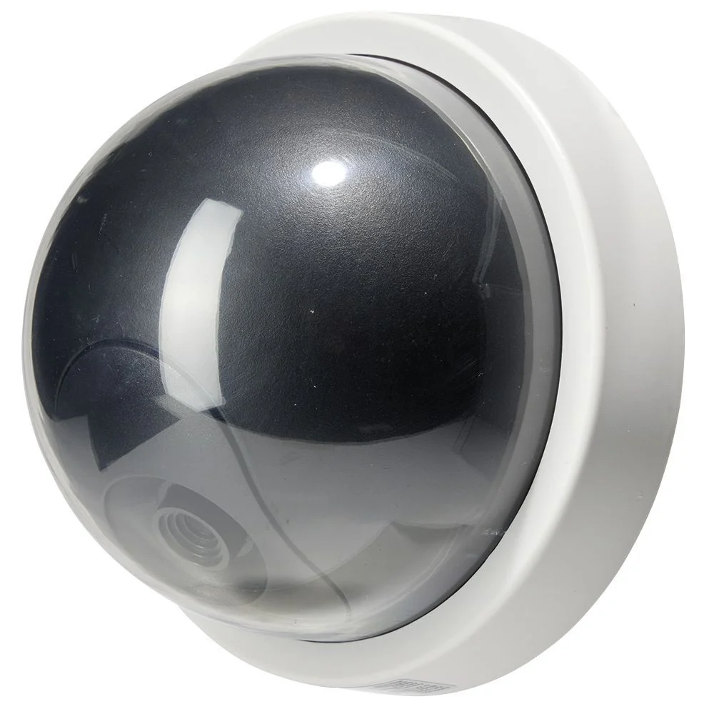 Caméra factice dôme LED blanc intérieur