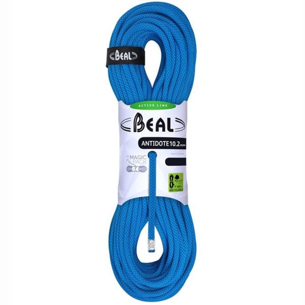 Corde alpinisme BEAL ANTIDOTE 10,2MM x 80M SOLID BLUE