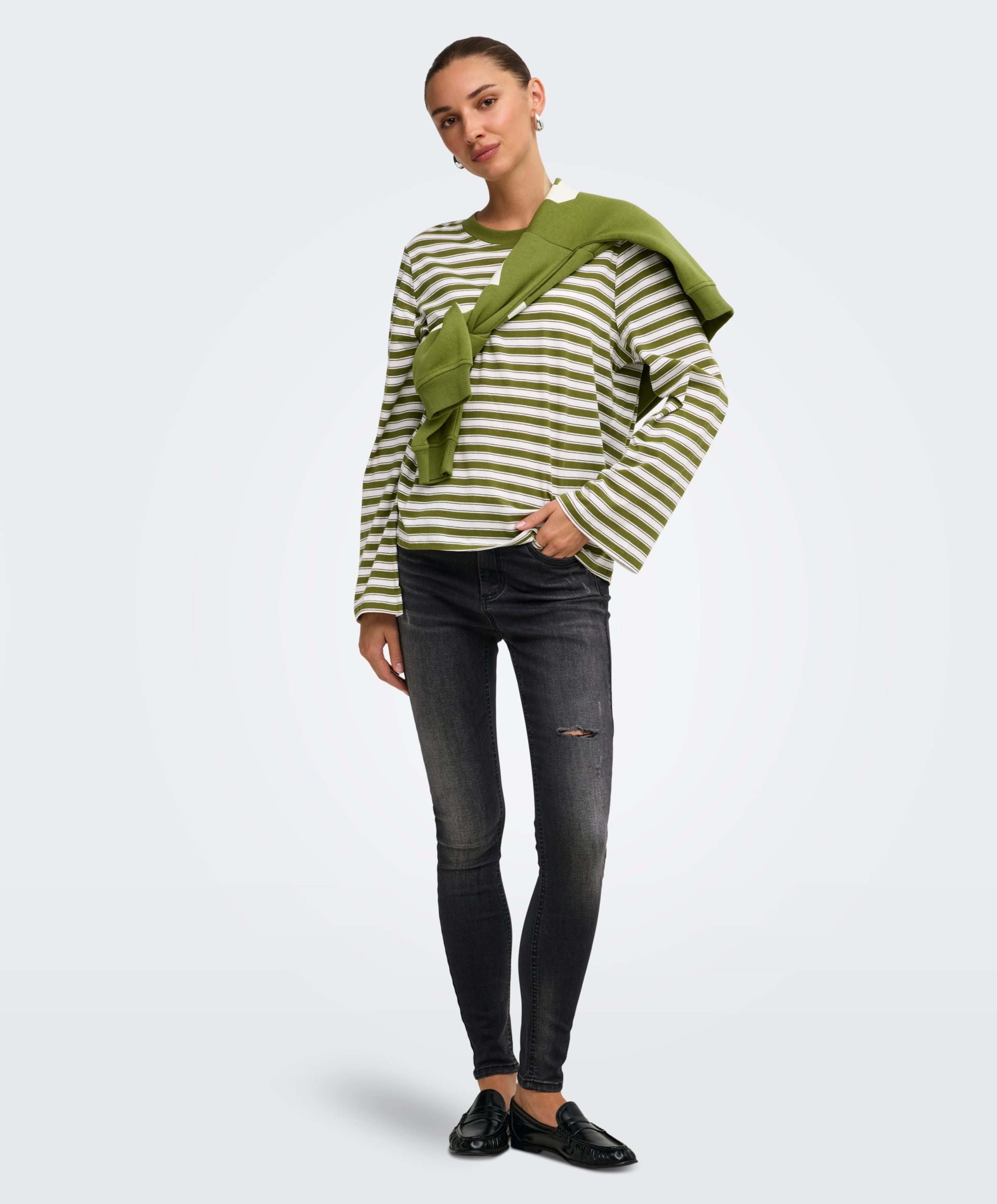 Only Dames longsleeve groen
