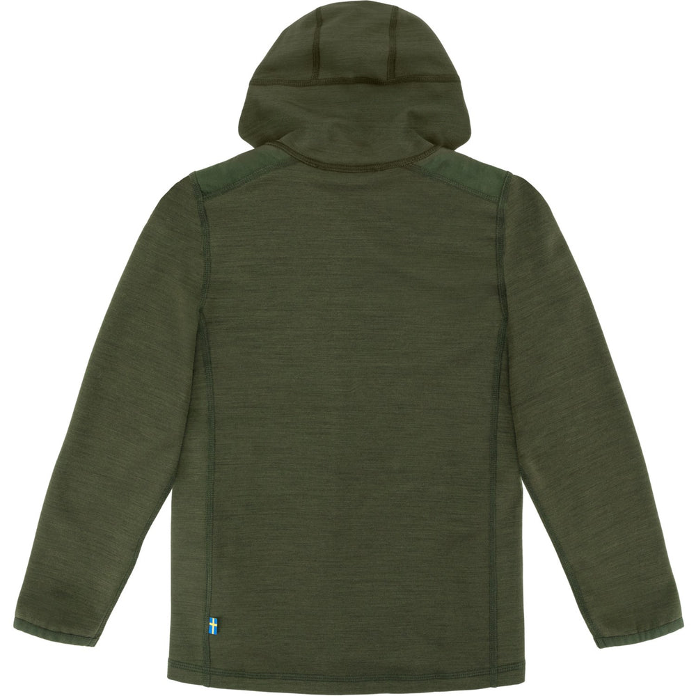 Køb Fjällräven Deep Forest Kids Keb Fleece Hættetrøje