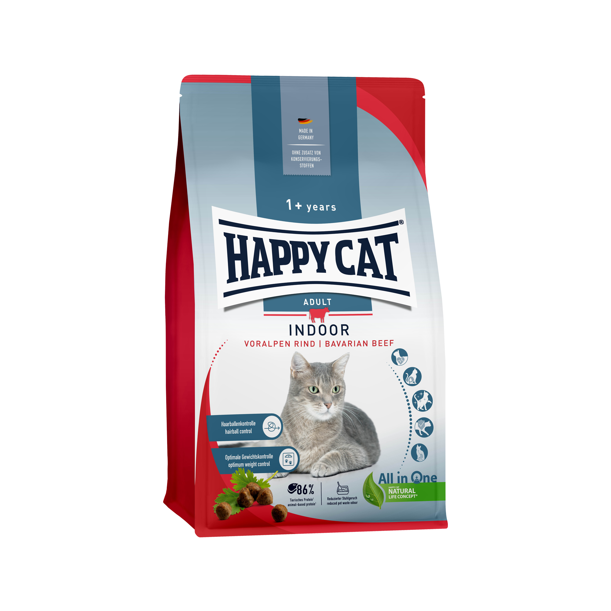 Happy Cat Indoor Kattenvoer - Rund