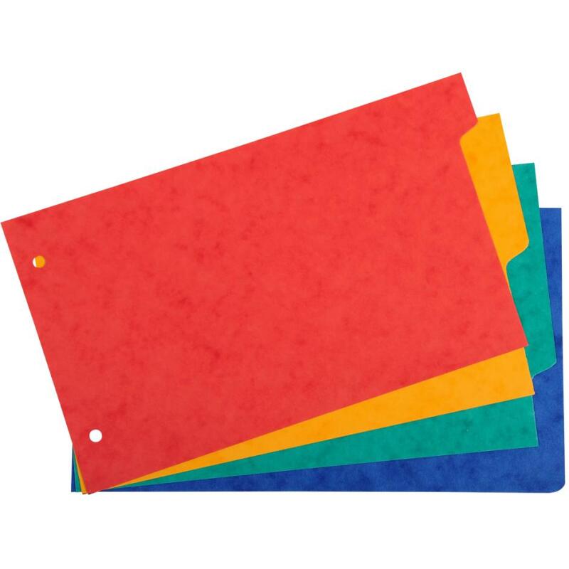 Intercalaires pour fiches bristol carte 225 g Forever® 4 positions - 12,5 x 20 cm