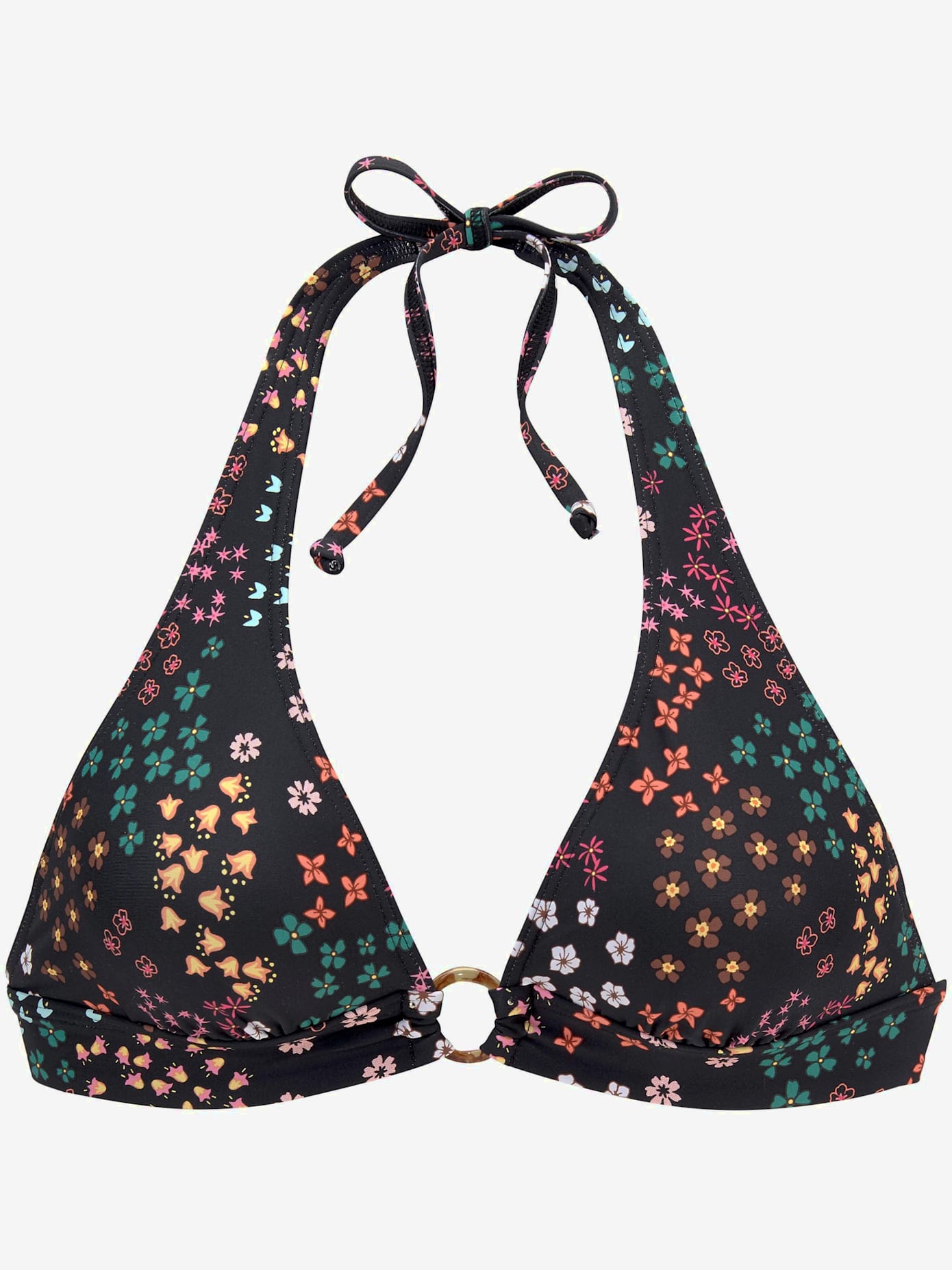 Haut de bikini triangle imprimé floral moderne
