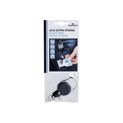 Durable - Enrouleur de badge bleu foncé - 60 cm