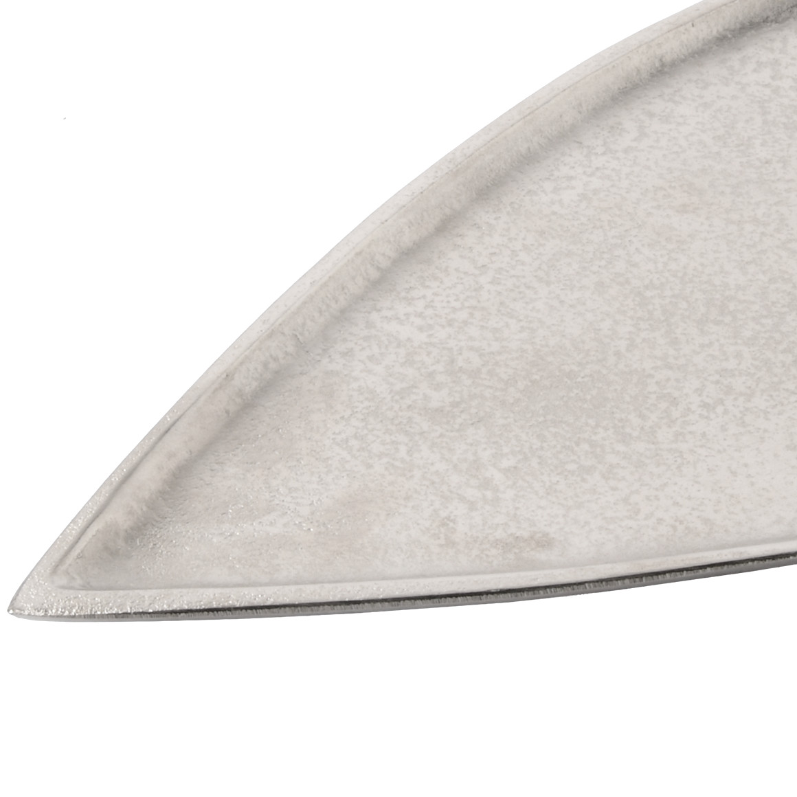 Großes Deko-Tablett in Herz-Form silber