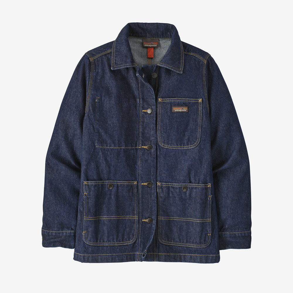 Damen-Arbeitsmantel aus Hanf-Denim