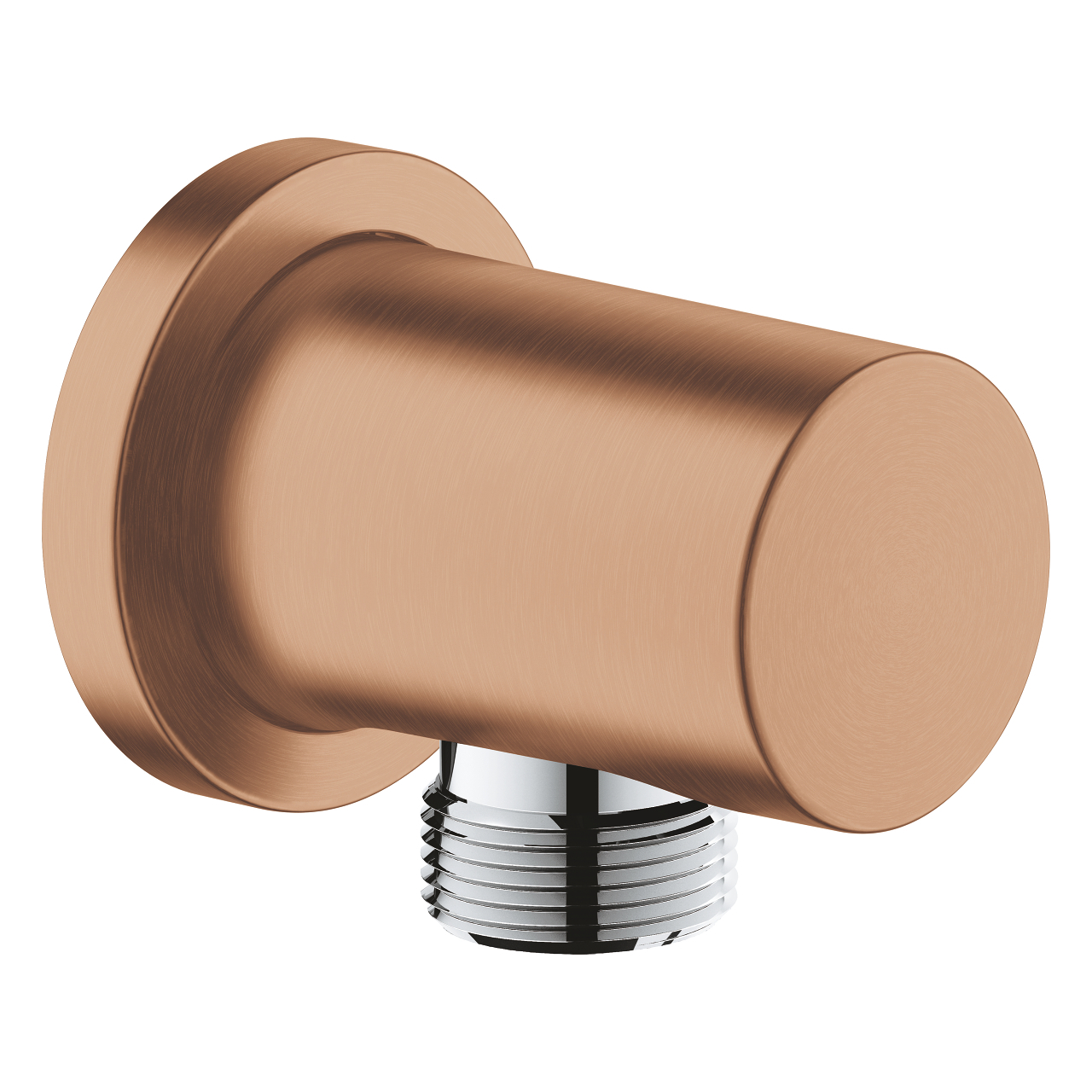 Grohe Rainshower wandaansluitbocht met ronde rozet brushed warm sunset