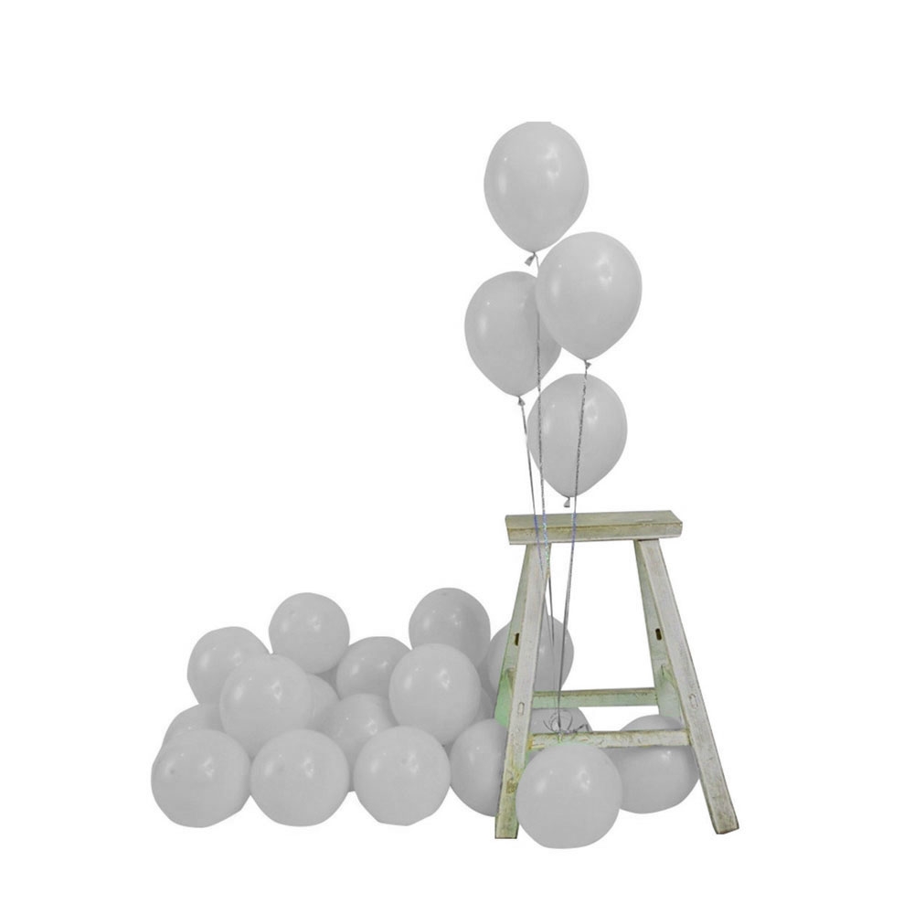 (100er Set) Ø30cm Party Deko Ballons Latex Luftballons - Grau