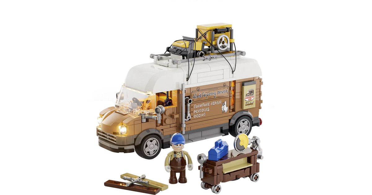 LumibricksVehicle - Carpentry Van Constructiespeelgoed  (F9030)