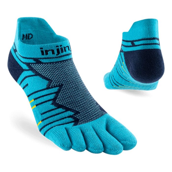 Injinji Unisex Strømper Ultra Run Mid Weight No-show Blå