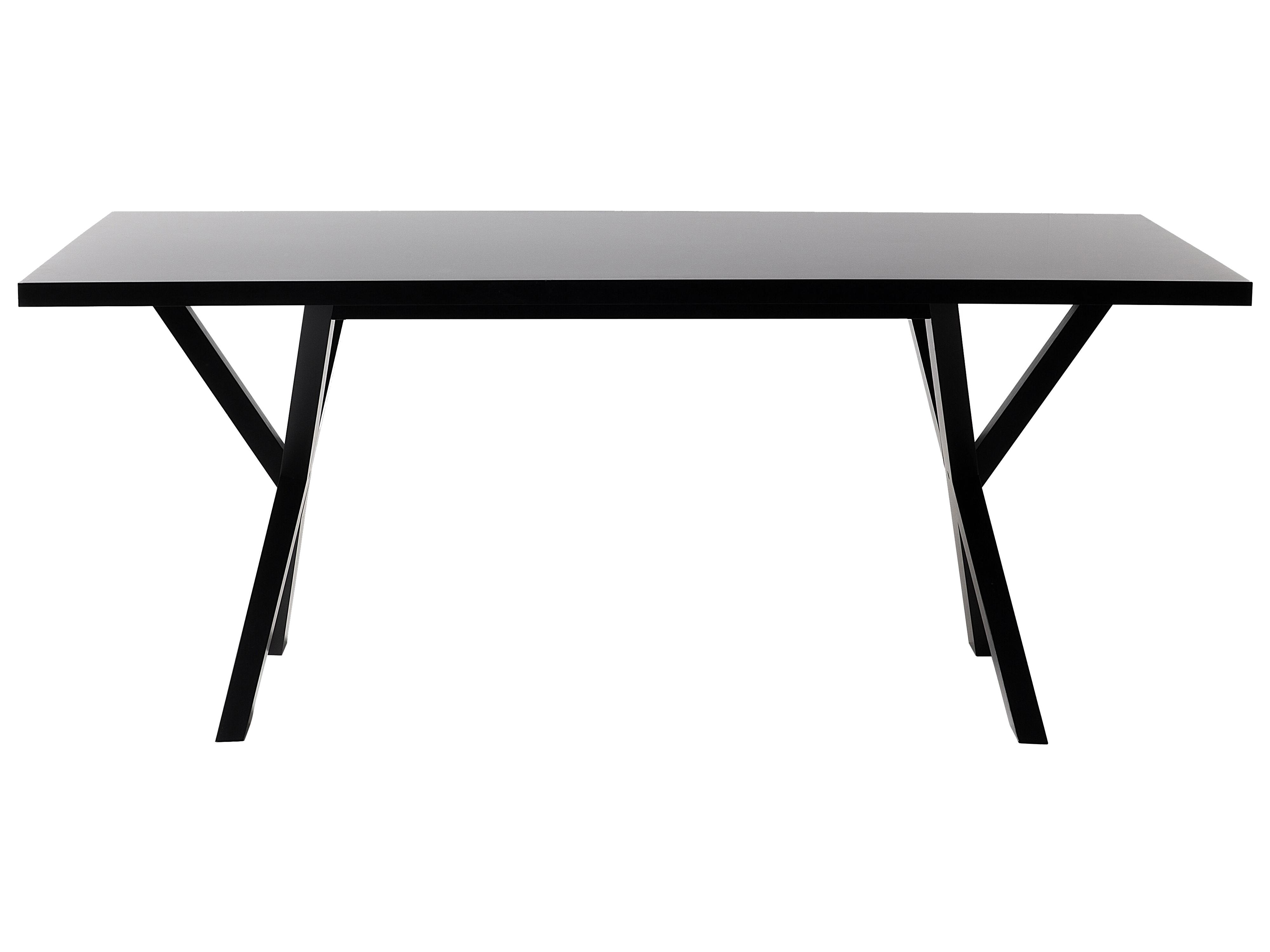 Eettafel LISALA Zwart 100 cm 180 cm