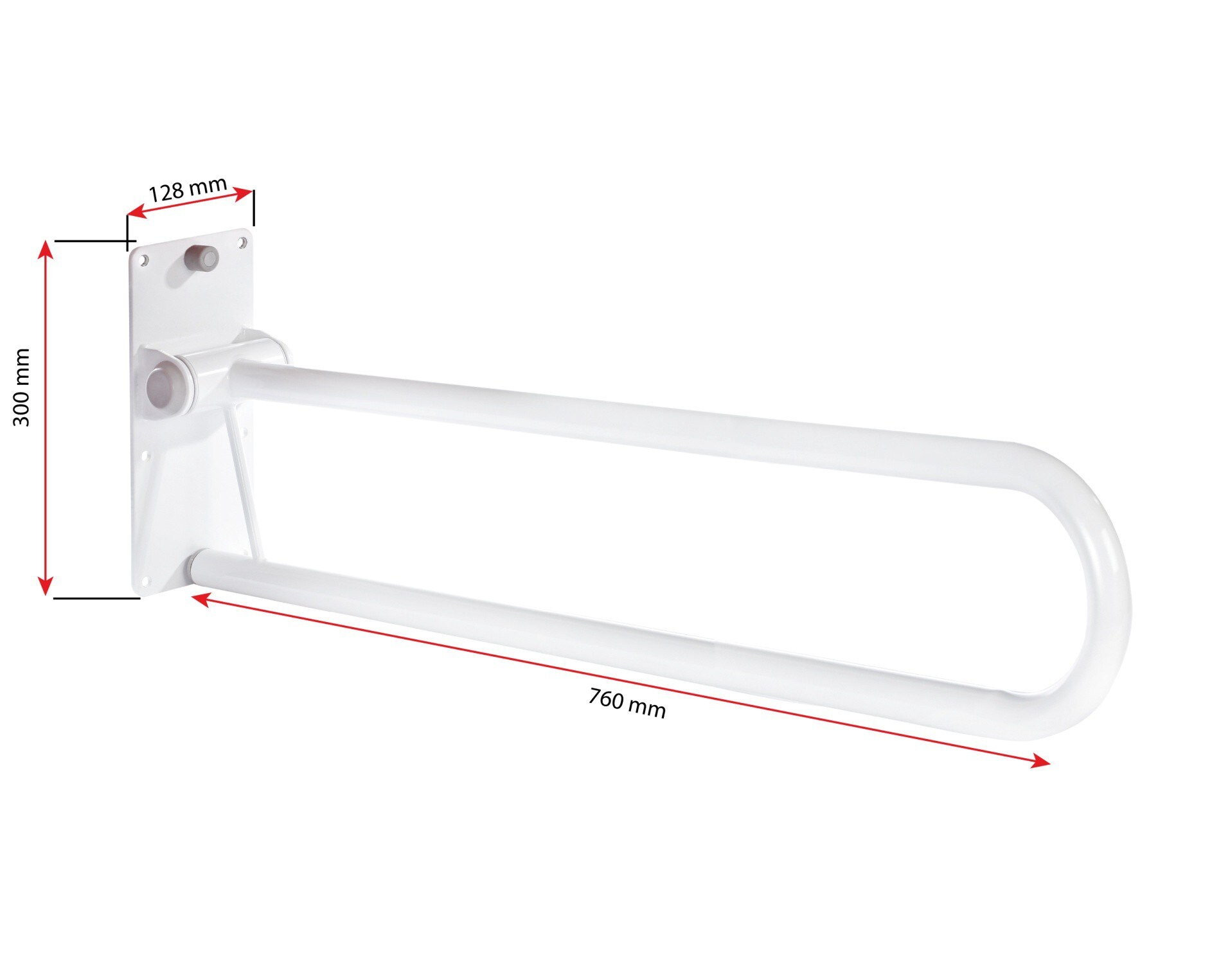 Ridder WC-Aufstehbügel klappbar, lang