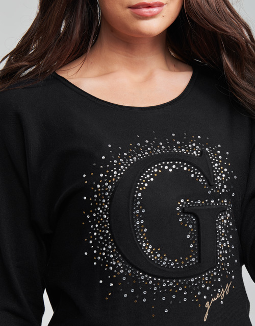 Guess - ABBY RN BATSLEEVE SWTR - Noir