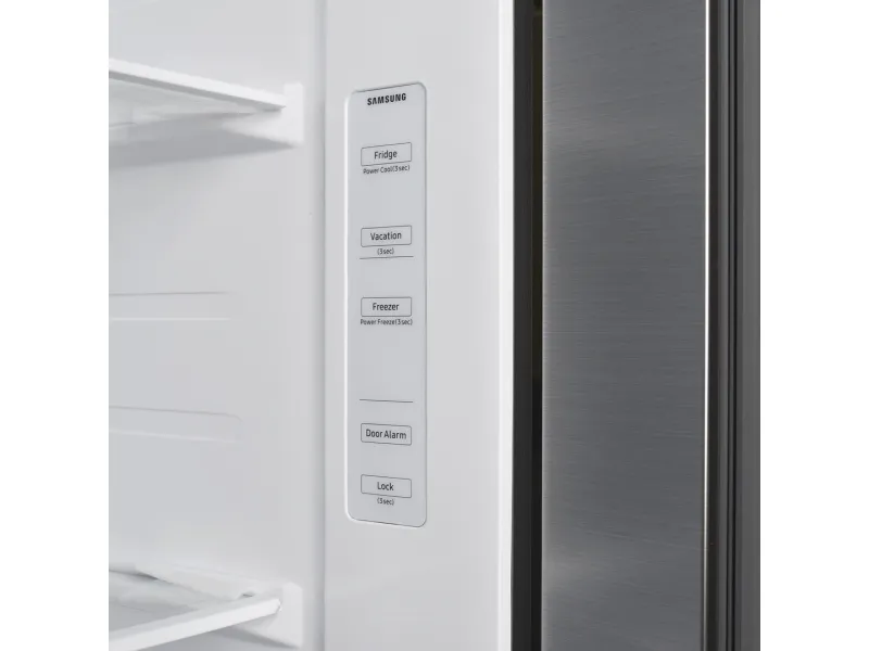 Samsung RS62DG5003S9 - Køleskab/fryser - side-by-side - Wi-Fi - bredde: 91.2 cm - dybde: 71.6 cm - højde: 178 cm - 655 liter - Klasse E - rustfrit stål