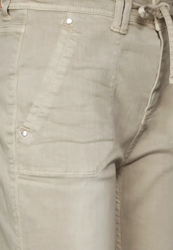 Loose Fit Jeans - soft sand washed