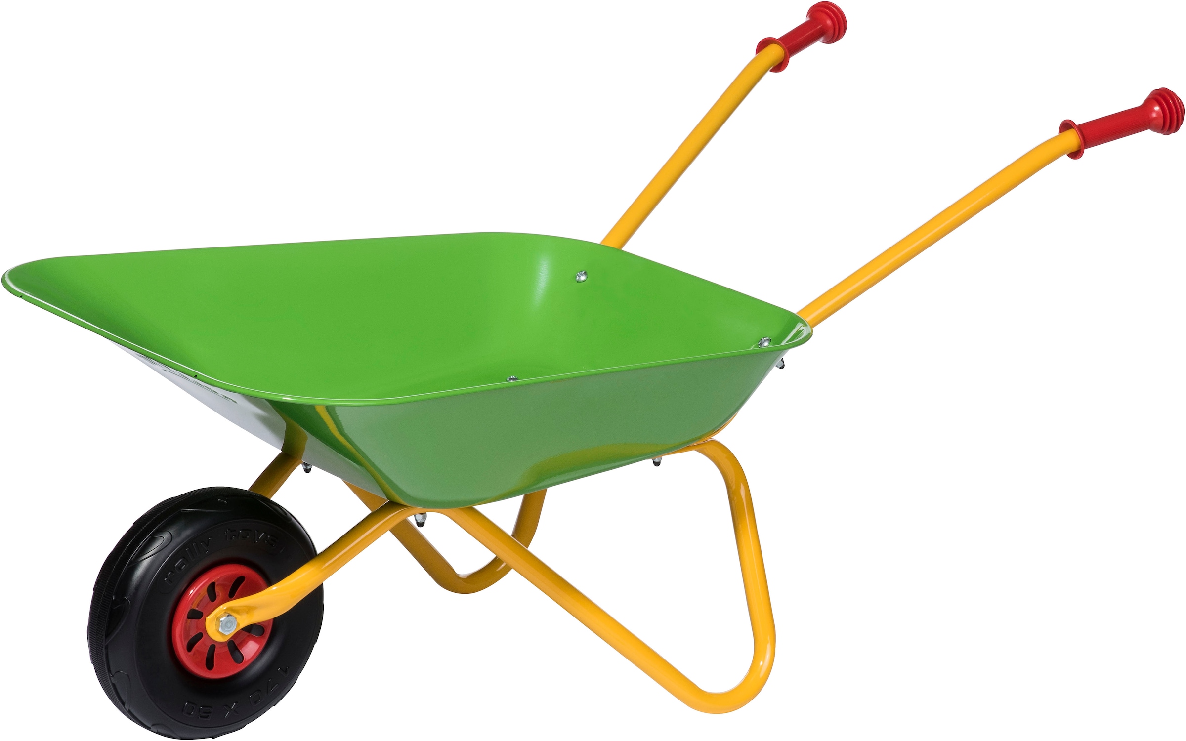 rolly toys® Schubkarre »rollyMetallschubkarre, grün/gelb« für Kinder; Made in Europe