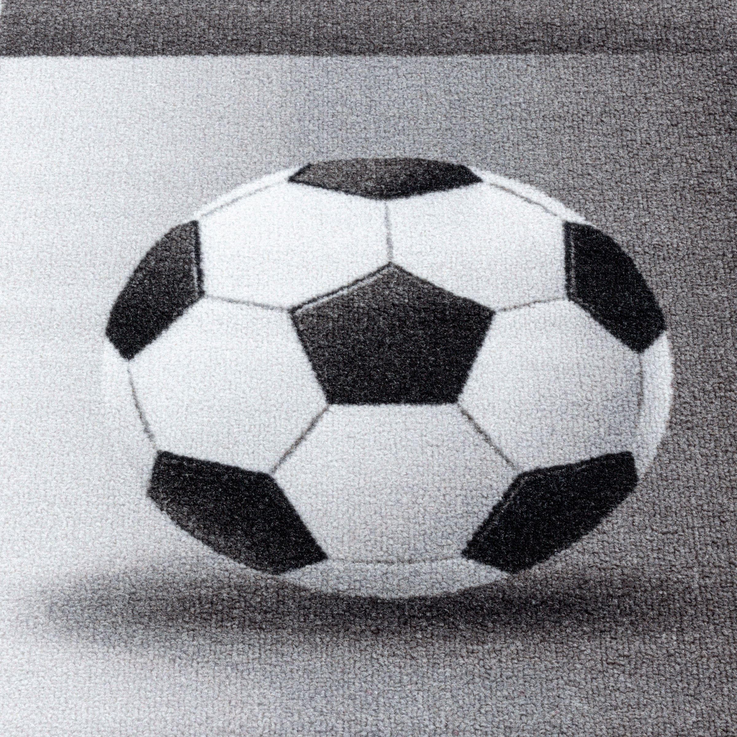 Ayyildiz Teppiche Kinderteppich »PLAY 2906« rechteckig 6 mm Höhe robuster Kurzflor, Fussball, Kinderzimmer