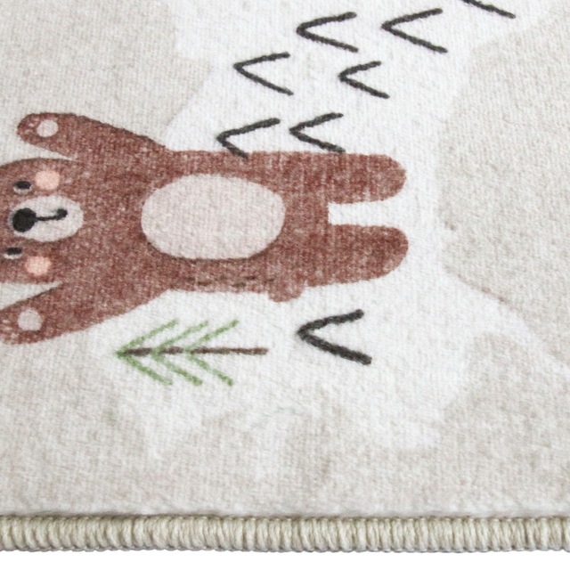 my home Kinderteppich »Weltkarte« rechteckig 9 mm Höhe Tiere, weich, modernes Design, Kinderzimmer, 2 Farbvarianten