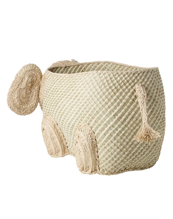 Aufbewahrungsbox ELEFANT aus Bast (49x30x40)