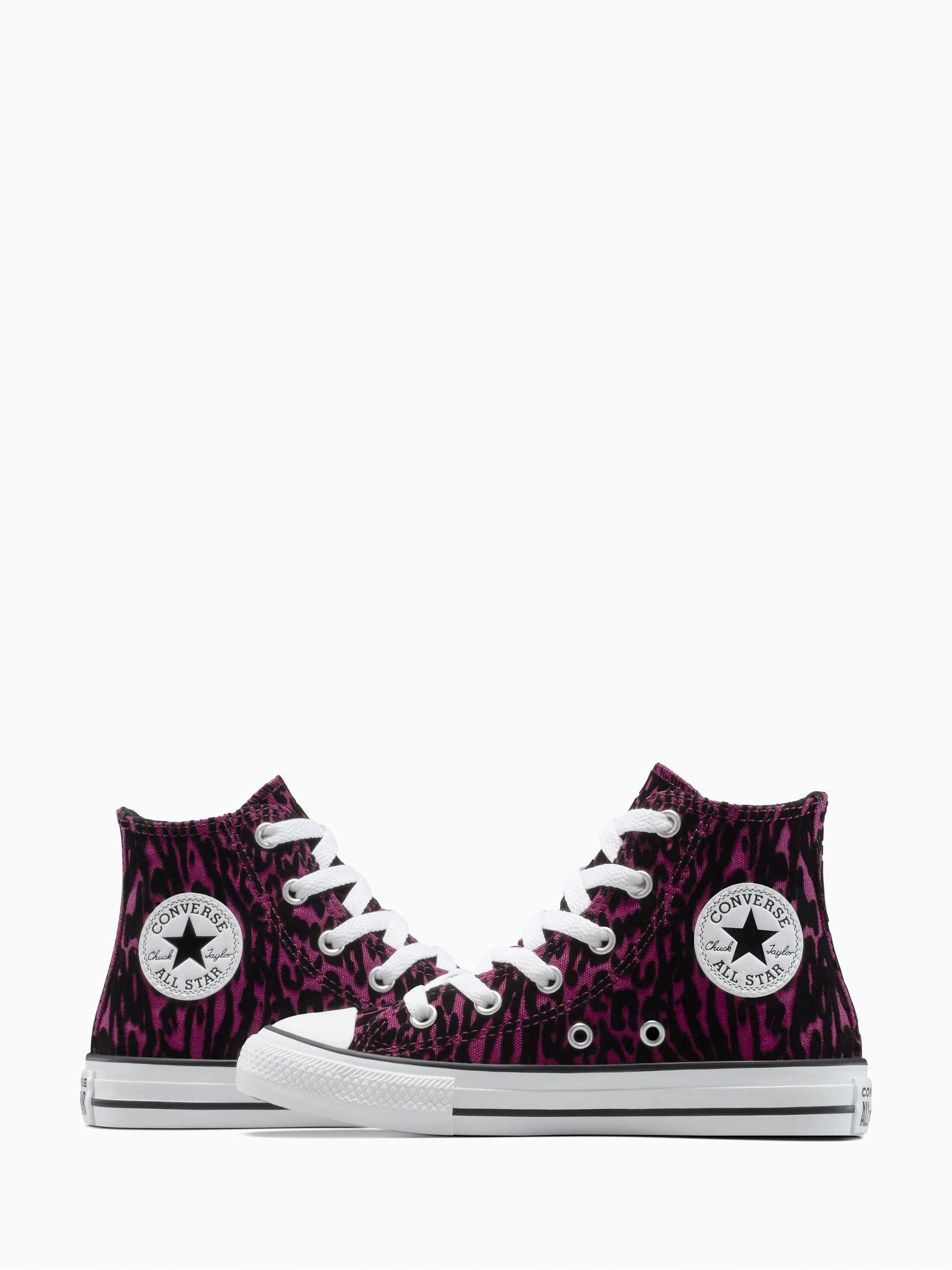 Converse Chuck Taylor Kids Leopard High Trainers