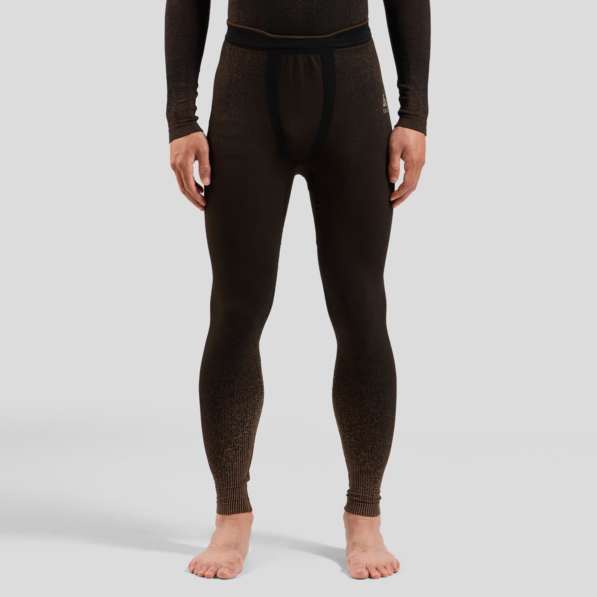 Odlo Performance Warm Blackcomb Collant Tight Hommes - Marron