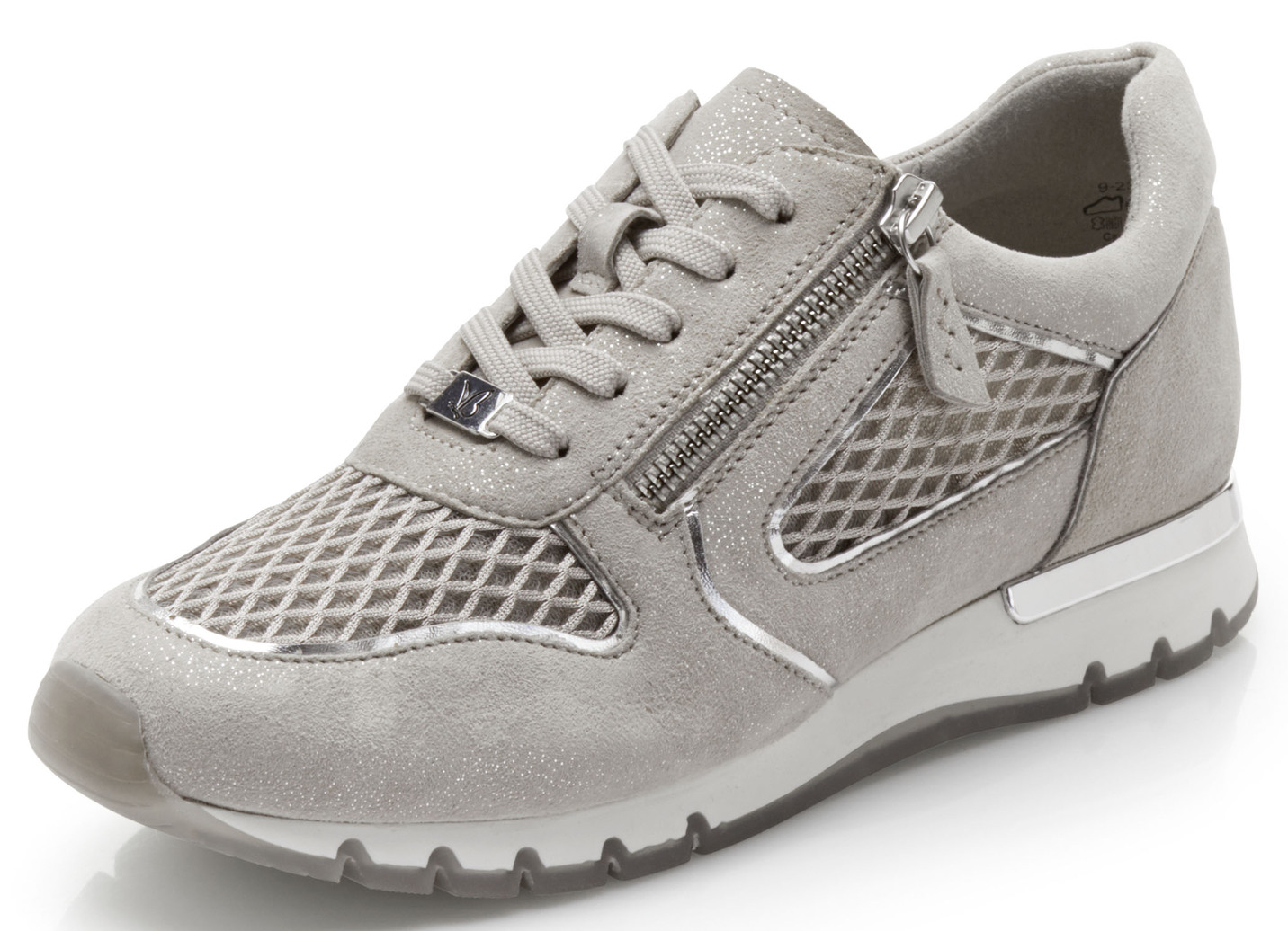 Caprice Sneaker aus glänzendem Veloursleder