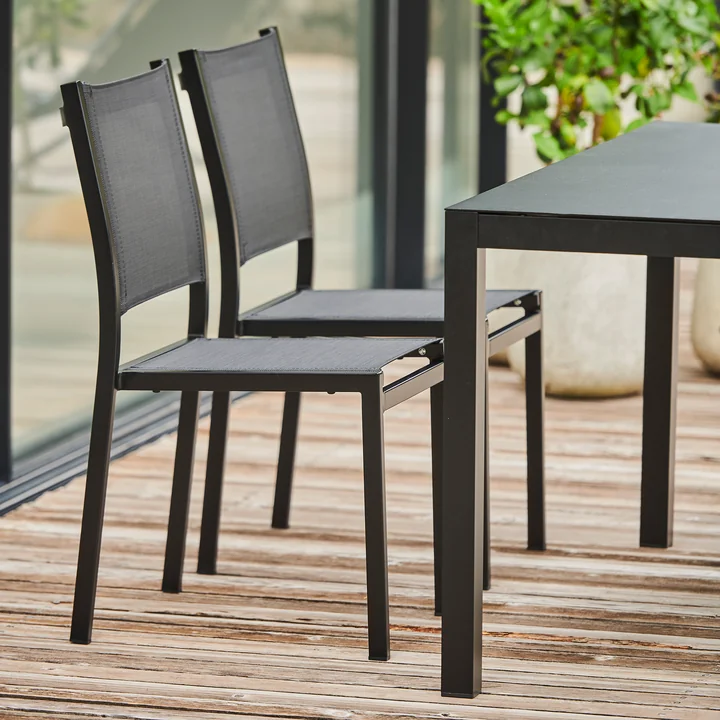 Fiam - Aria Tisch ausziehbar, 140 / 200 x 80 cm, schwarz