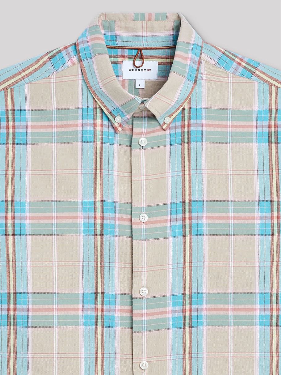 Chemise slim à carreaux