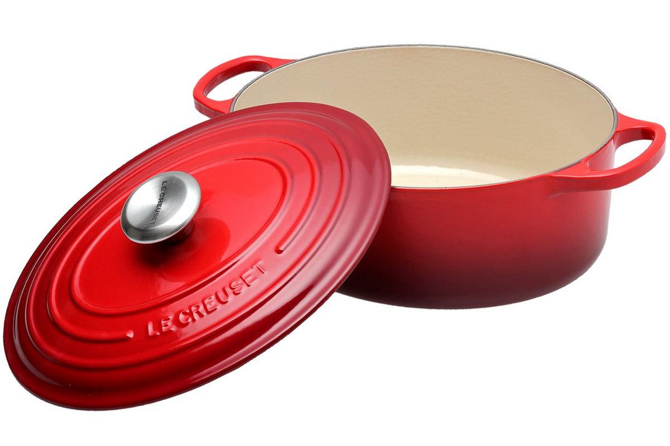 Le Creuset braadpan - cocotte ovaal 27cm, 4,1L rood
