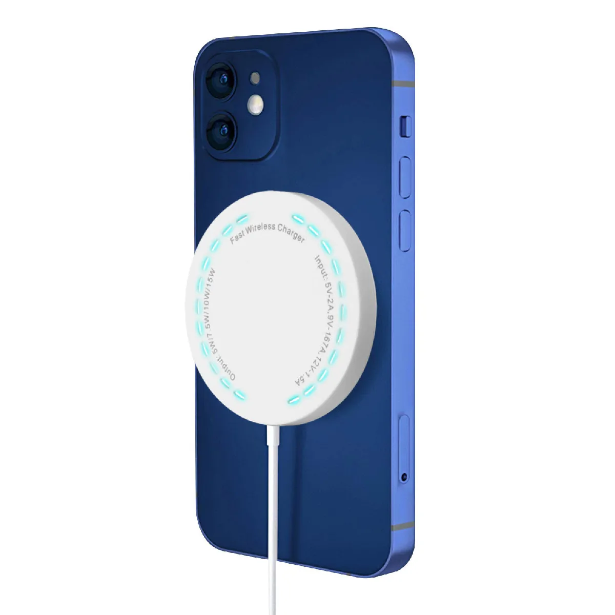 Avizar Chargeur Sans Fil iPhone 15W Blanc