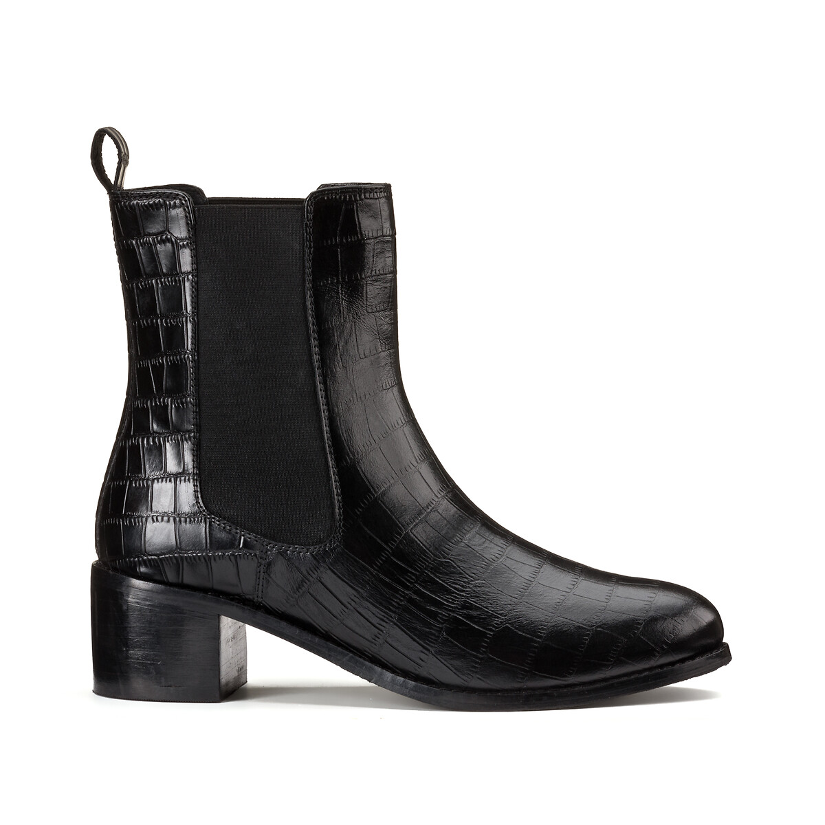 LA REDOUTE COLLECTIONS PLUS<br>Botas Leren com espírito kroko e hak