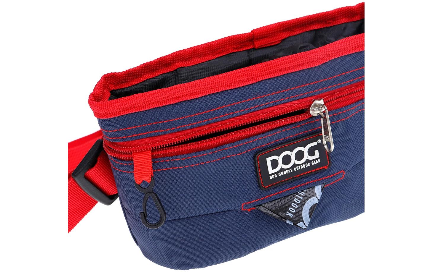 Treat Pouch L Navy / RotHochwertiger Leckerlibeutel mit herausnehmbarem Innenfutter