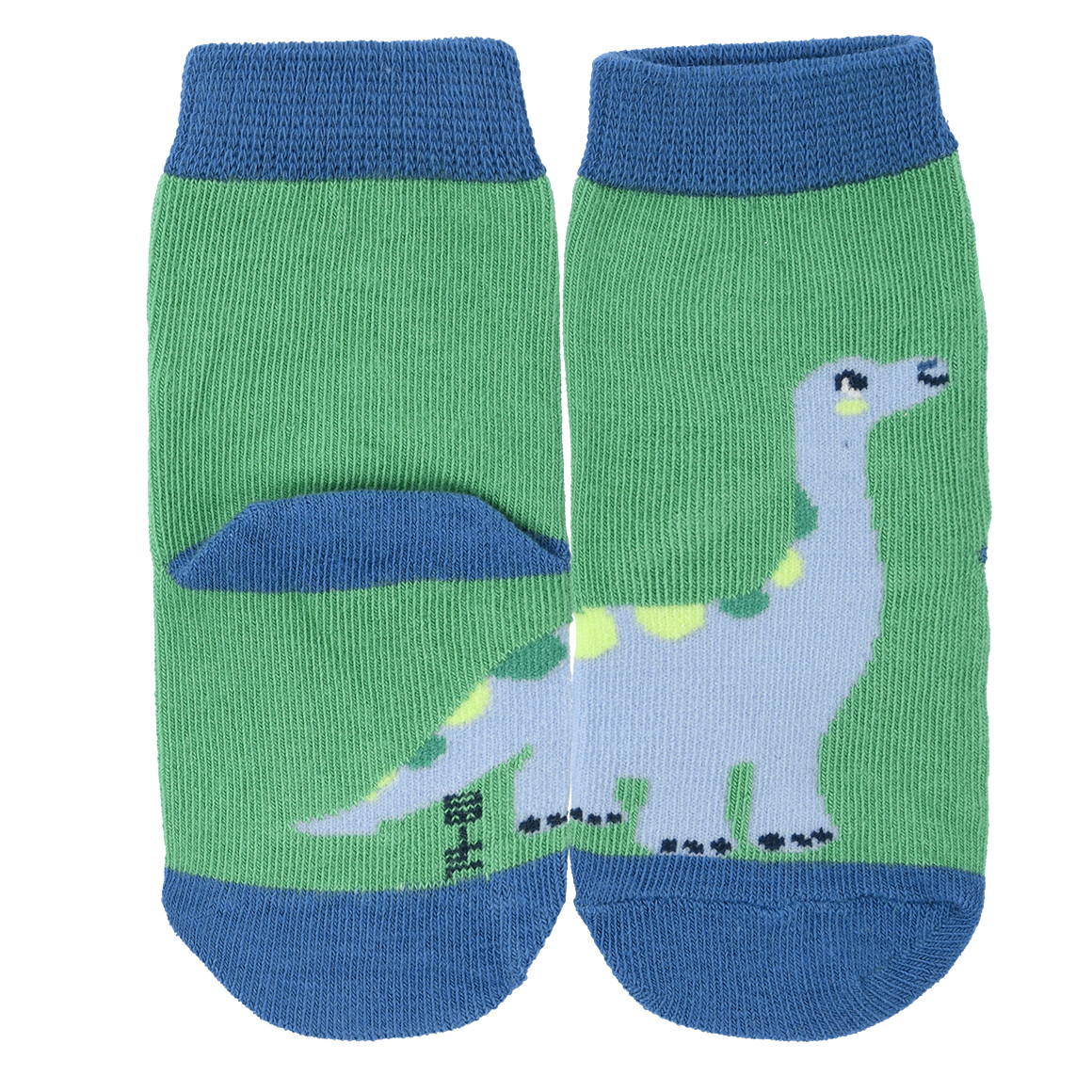 Topomini 5 Paar Baby Socken mit Dino-Motiven blau / grün / hellbeige