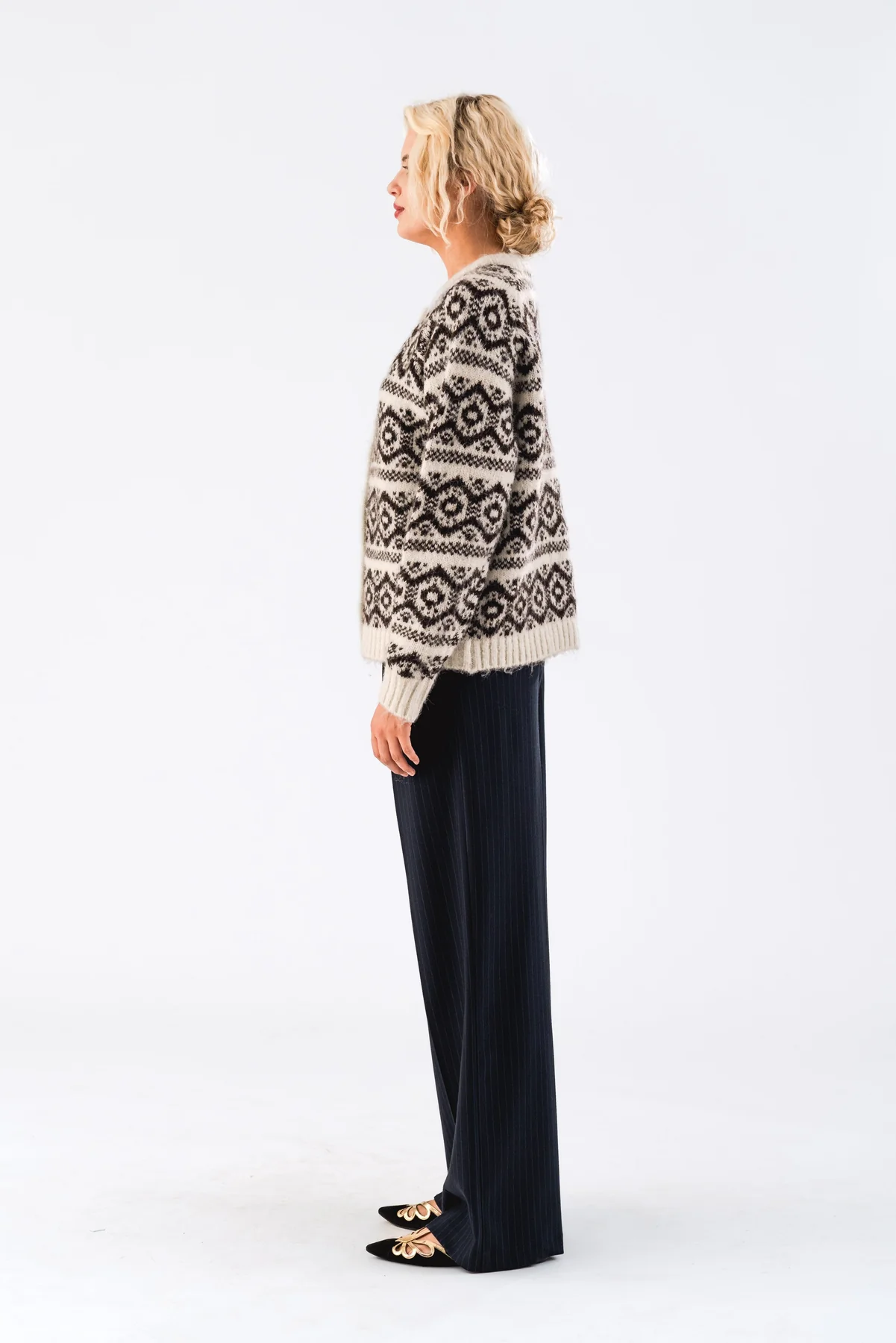 Lollys Laundry Novall Cardigan Ls 65 choco