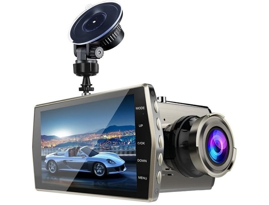 YONIS - Caméra sport Dashcam full hd 1080p 4 pouces caméra voiture grand angle 1...