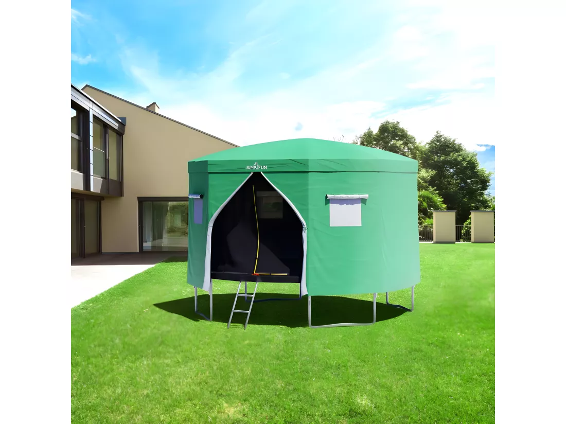 Tente cabane pour trampoline 12FT-366cm - Vert