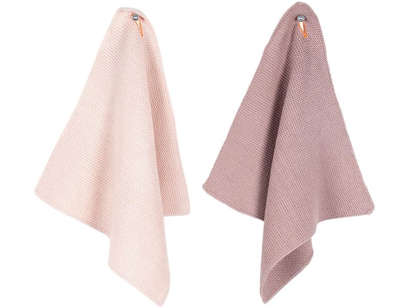 pad Reinigungstuch Monte 2er Set, 25 x 25 cm, Pink Putzlappen-Set für gründliche Reinigung