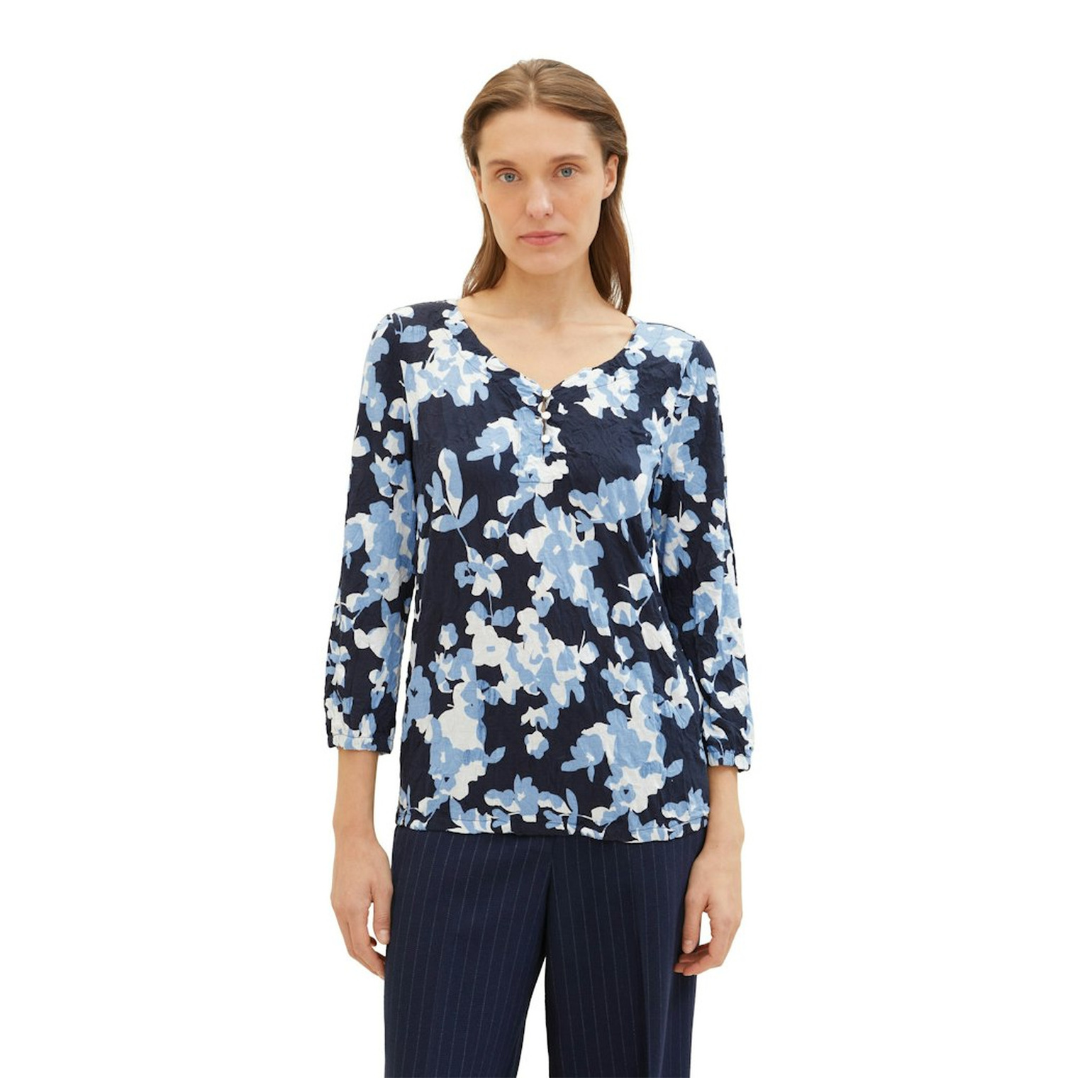 Tom Tailor T-shirt crincle alloverprint