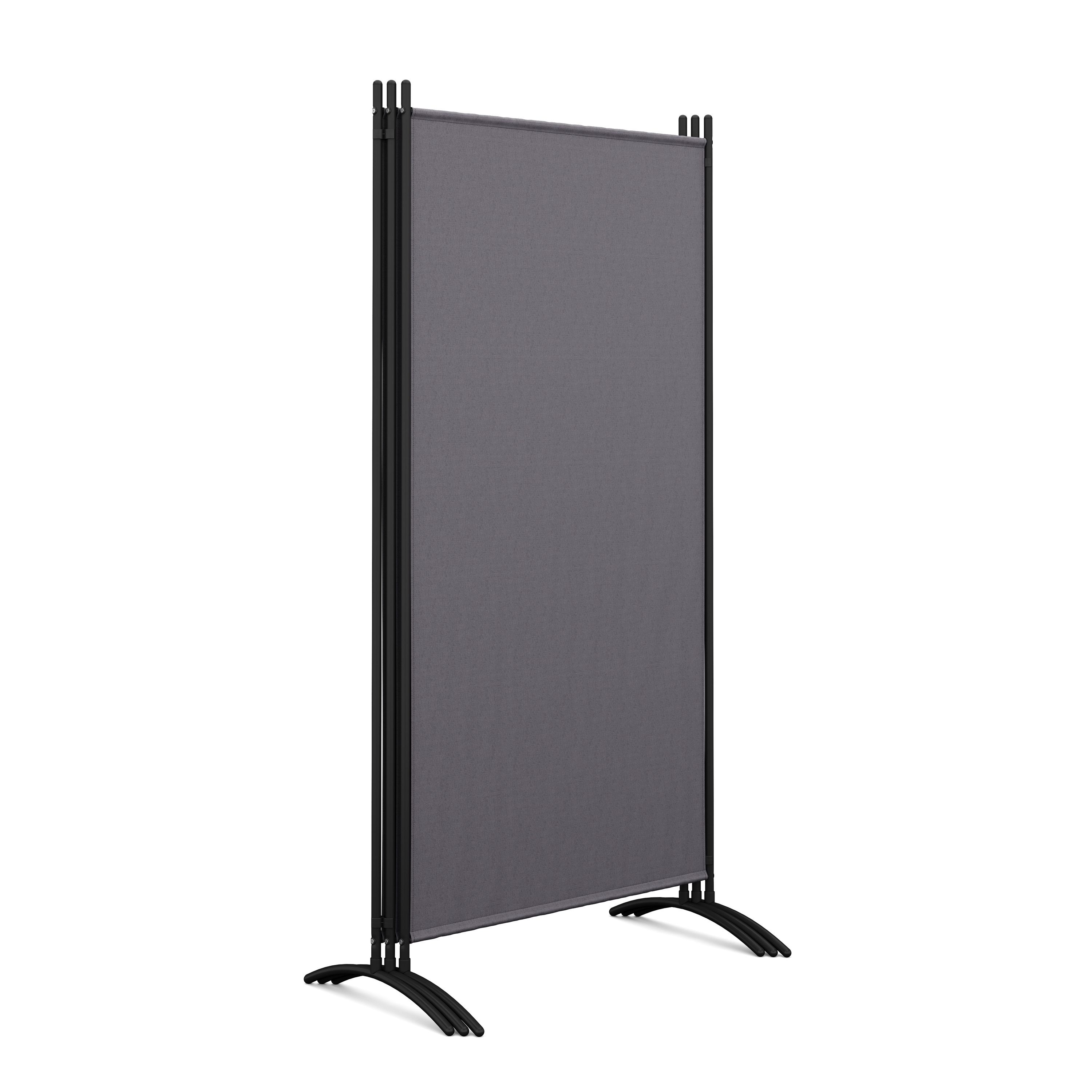 Paravent 3-teilig 255 x 180 cm anthrazit