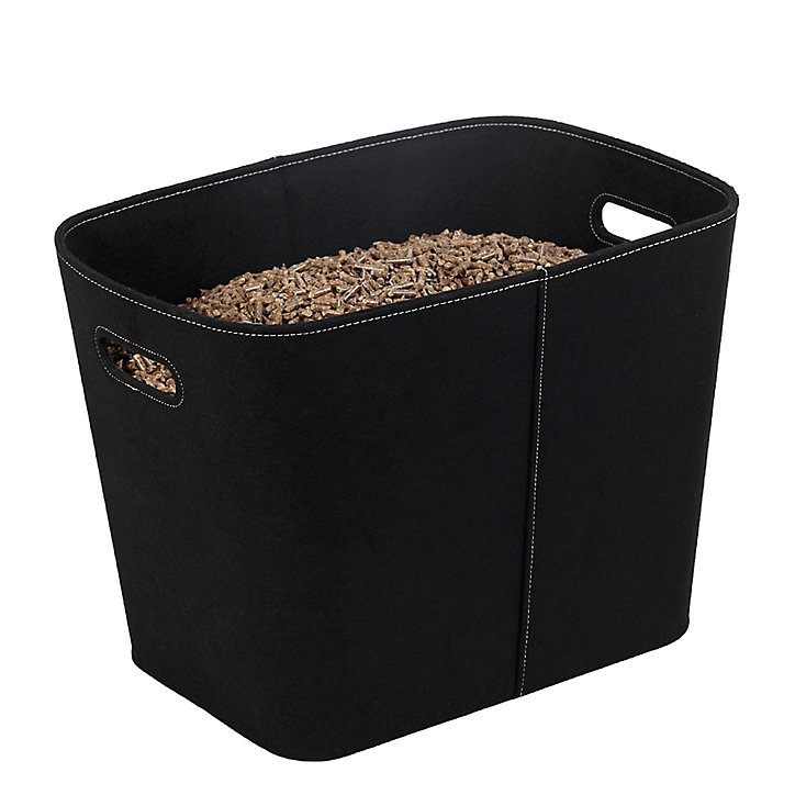 Range-bûches et granulés Dixneuf Felt noir