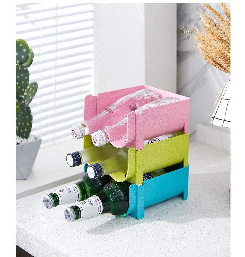 Evora - Stapelbare plastic flessenorganizer