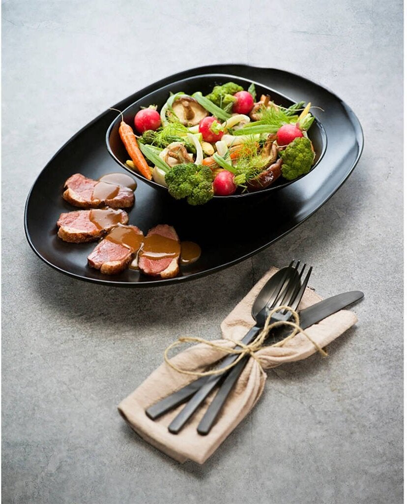 Cosy & Trendy bord Vongola Blacky zwart 22,2 x 20,3 x 2,5 cm
