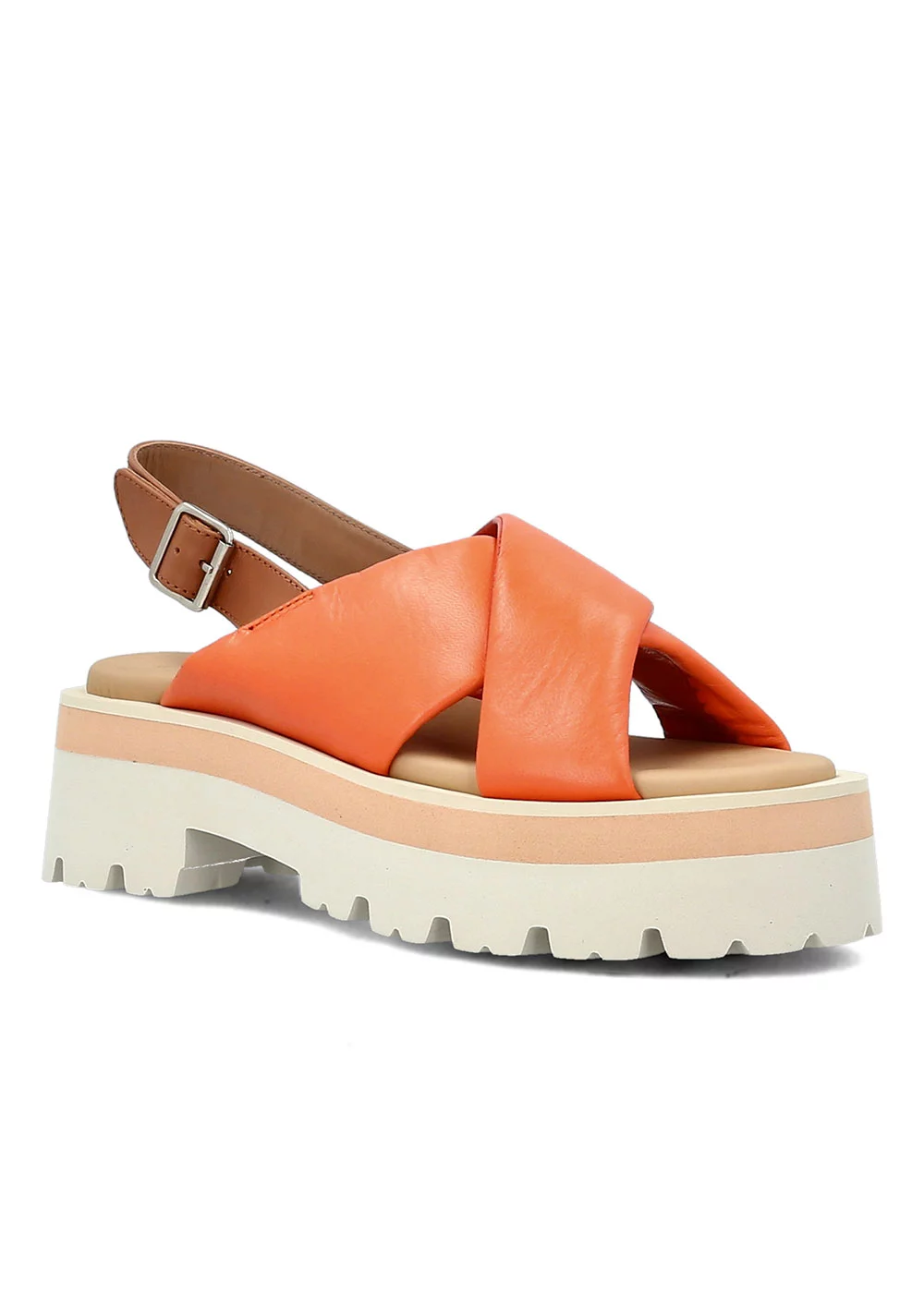 SANDALE LOGAN PS CUIR ORANGE