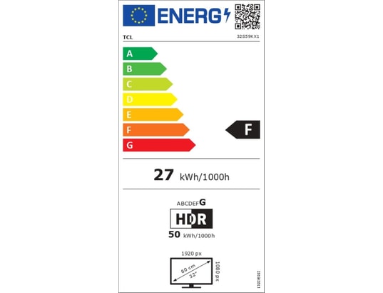 TCL - TV QLED Full HD 80 cm 32S59K FHD QLED avec HDR et Android TV