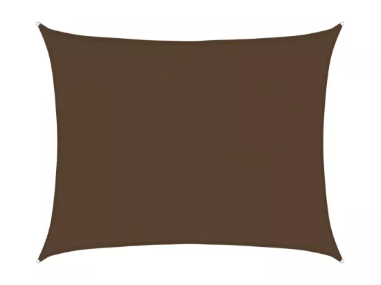 Voile d'ombrage 160 g/m² Marron 6x8 m PEHD