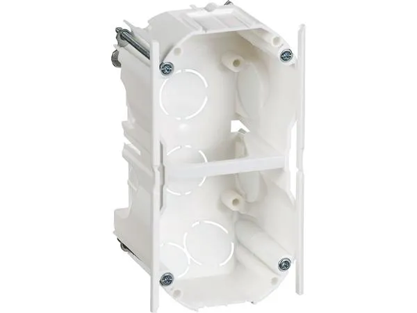 LAURITZ KNUDSEN Opus® 66 forfra dåse 2 modul, hvid.