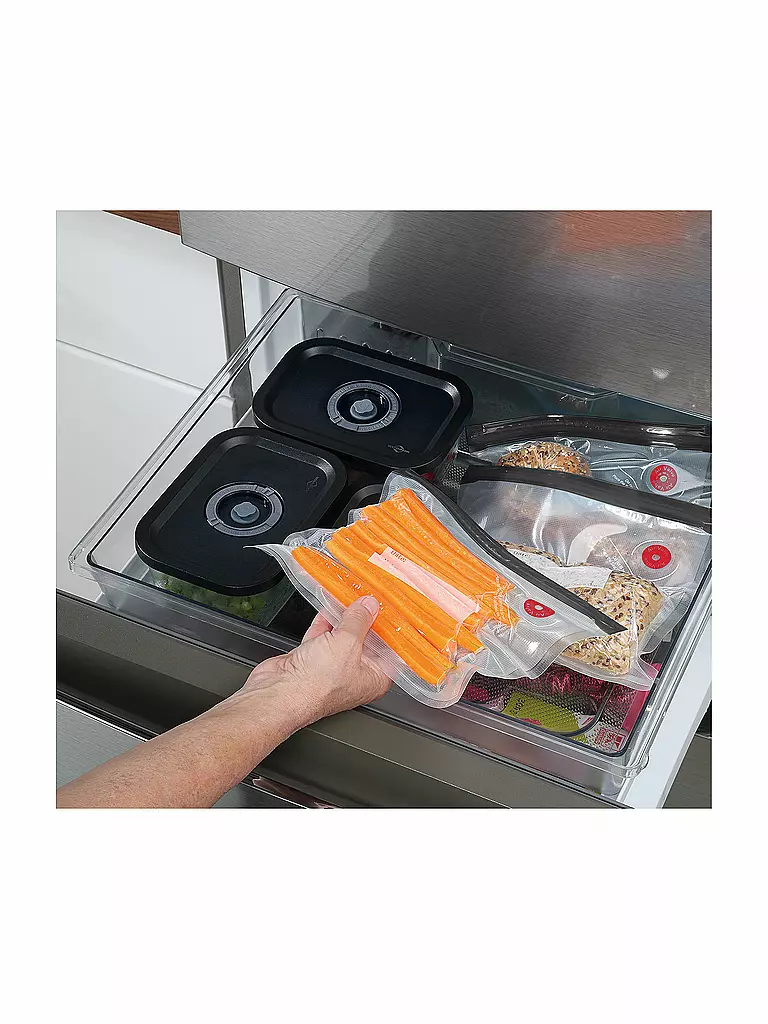 KÜCHENPROFI Vakuumbeutel 10er-Set 40x28cm EASYFRESH schwarz